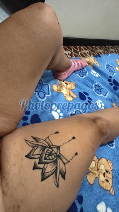 Andrea, mujer que hace videollamadas y sexting