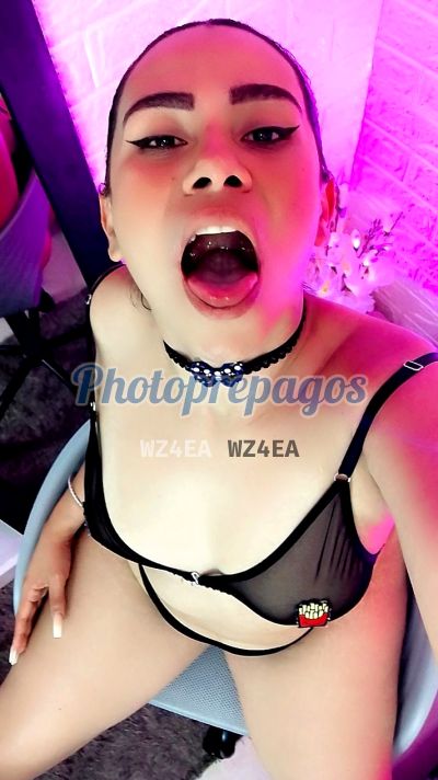 Melany, mujer que hace videollamadas y sexting